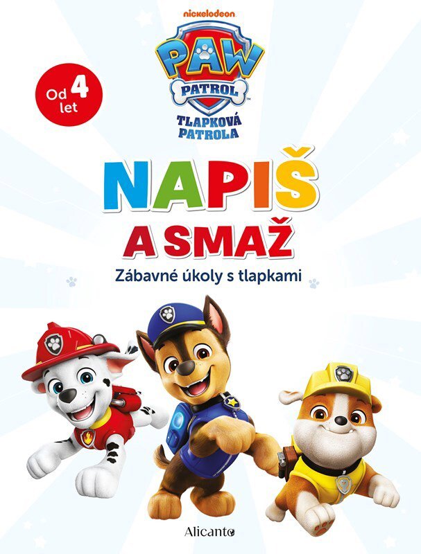 Tlapková patrola Napiš a smaž: Zábavné úkoly s tlapkami