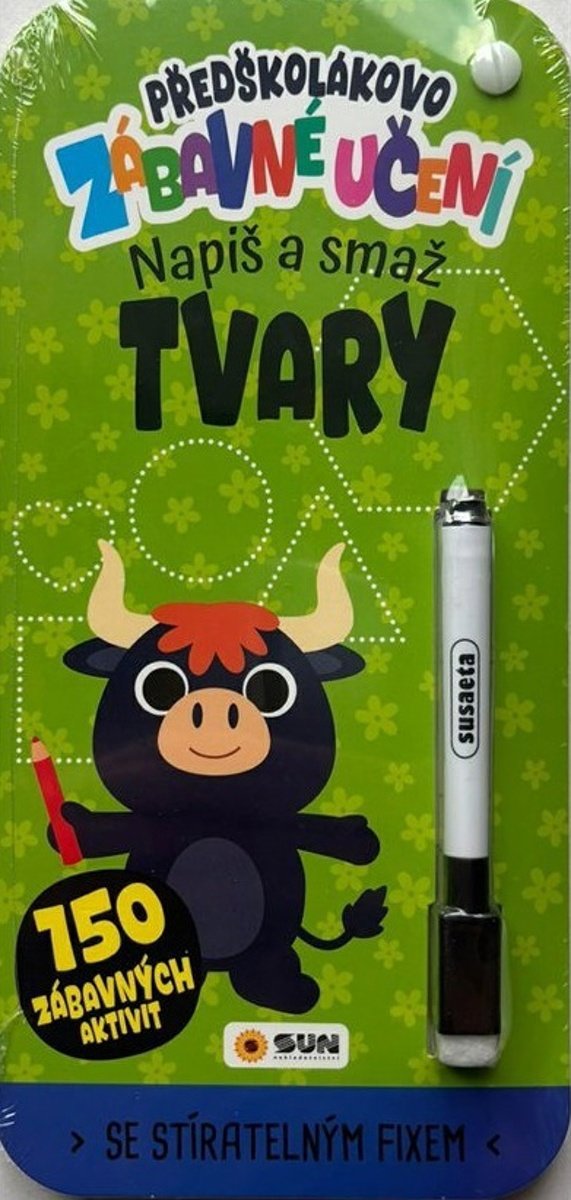 Předškolákovo zábavné učení Tvary napiš a smaž: se stíratelným fixem