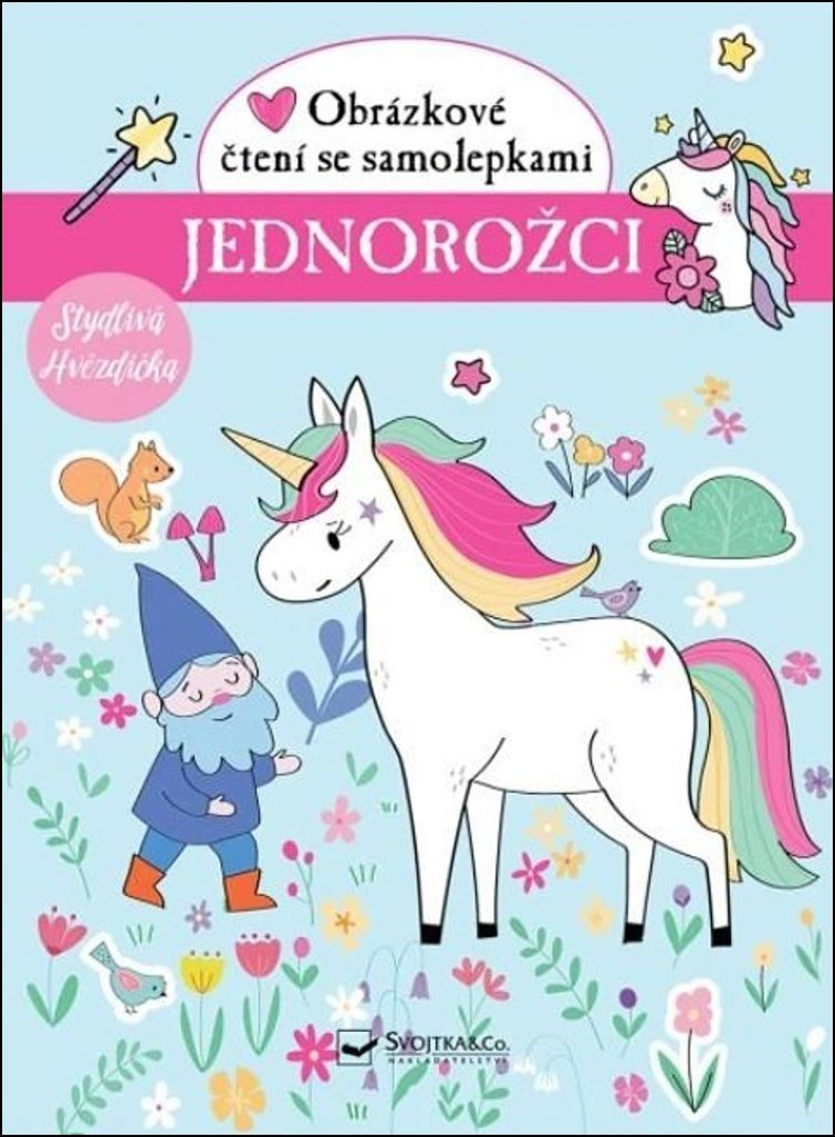 Jednorožci: Obrázkové čtení se samolepkami