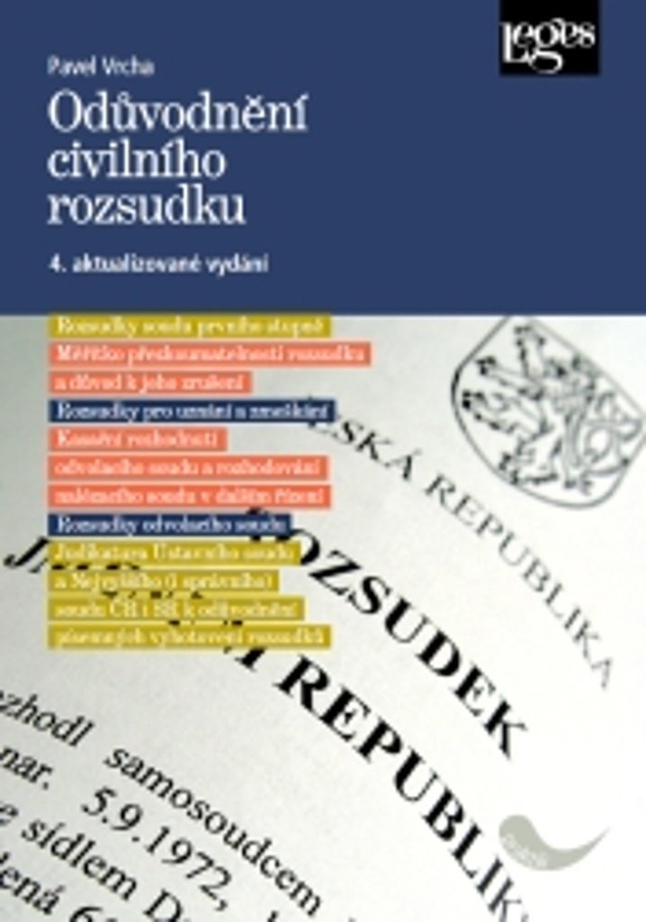 Odůvodnění civilního rozsudku: 4. aktualizované vydání