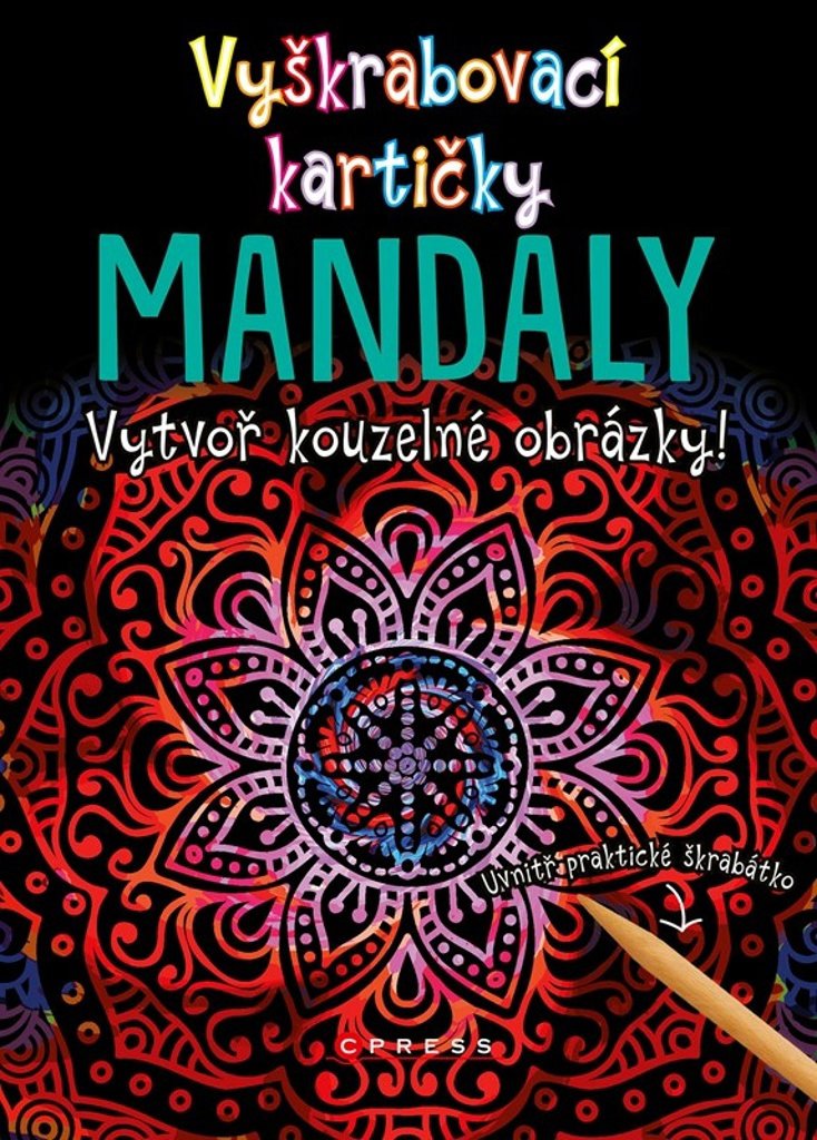 Vyškrabovací kartičky MANDALY: Vytvoř kouzelné obrázky!