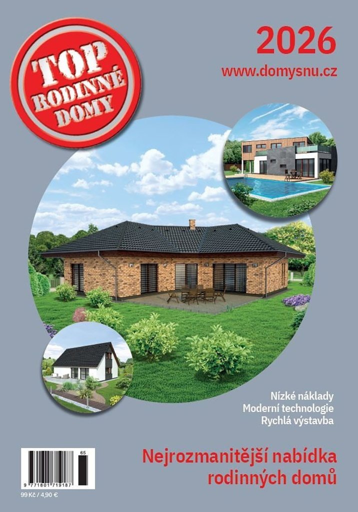 Top rodinné domy 2026: Nejrozmanitější nabídka rodinných domů