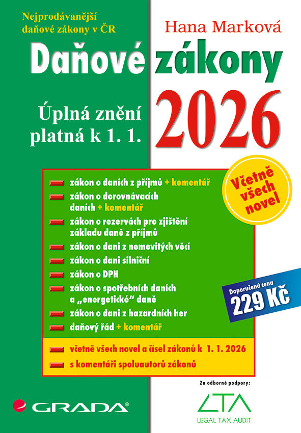 Daňové zákony 2026: úplná znění k 1. 1. 2026