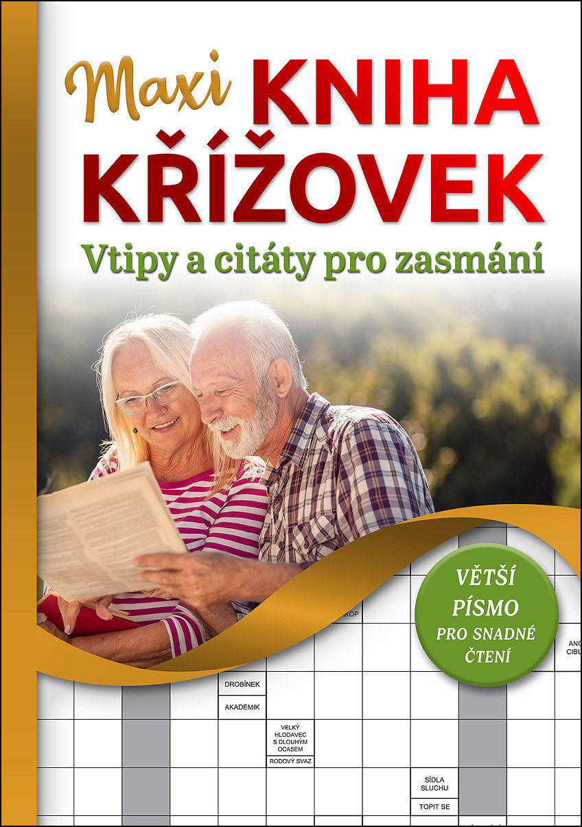Maxi kniha křížovek: Vtipy a citáty pro zasmání