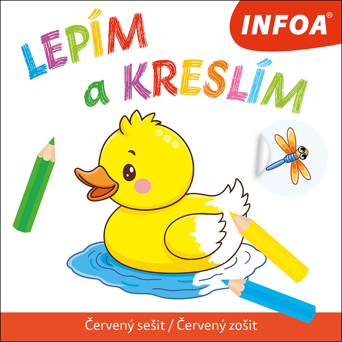 Lepím a kreslím: Červený sešit/Červený zošit