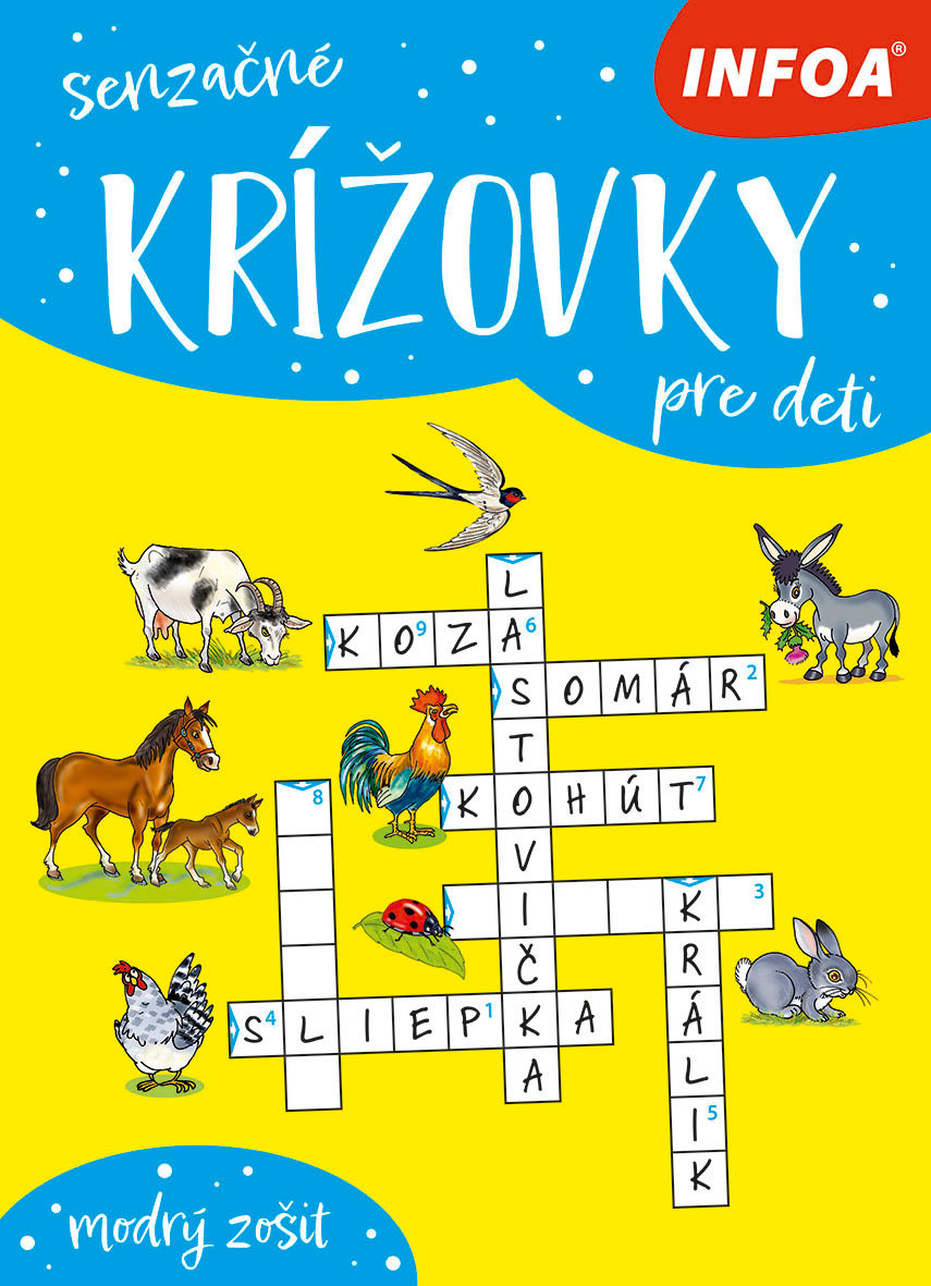 Senzačné krížovky pre deti: modrý zošit