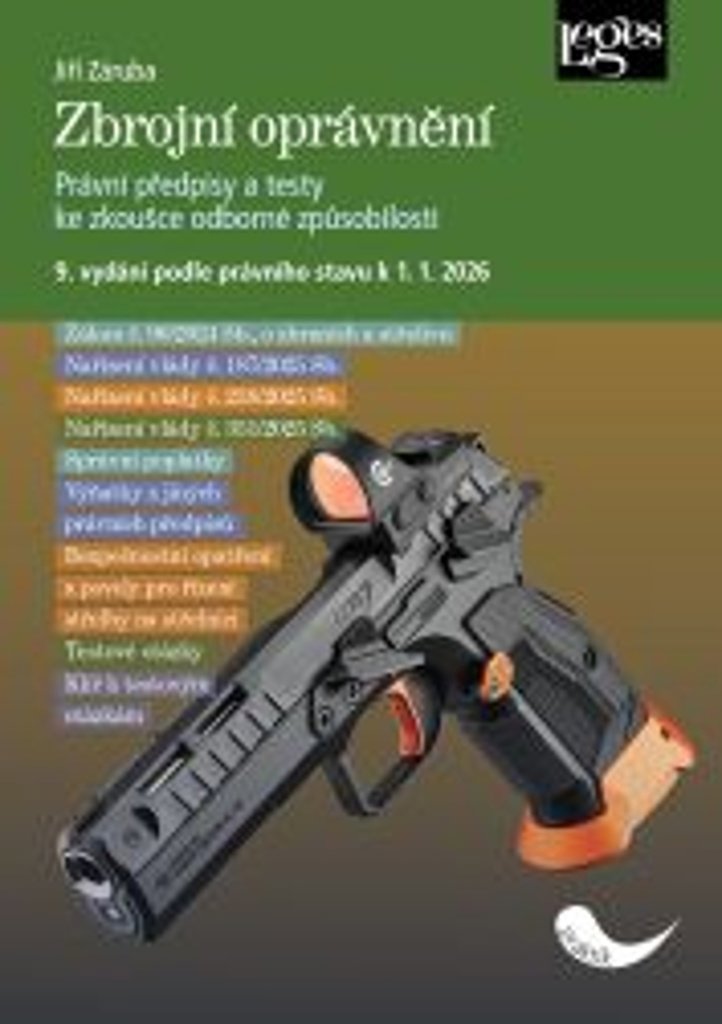 Zbrojní oprávnění: 9. vydání podle právního stavu k 1. 1. 2026