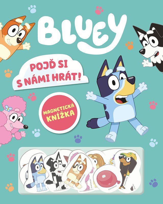 Bluey Pojď si s námi hrát!: Magnetická knížka