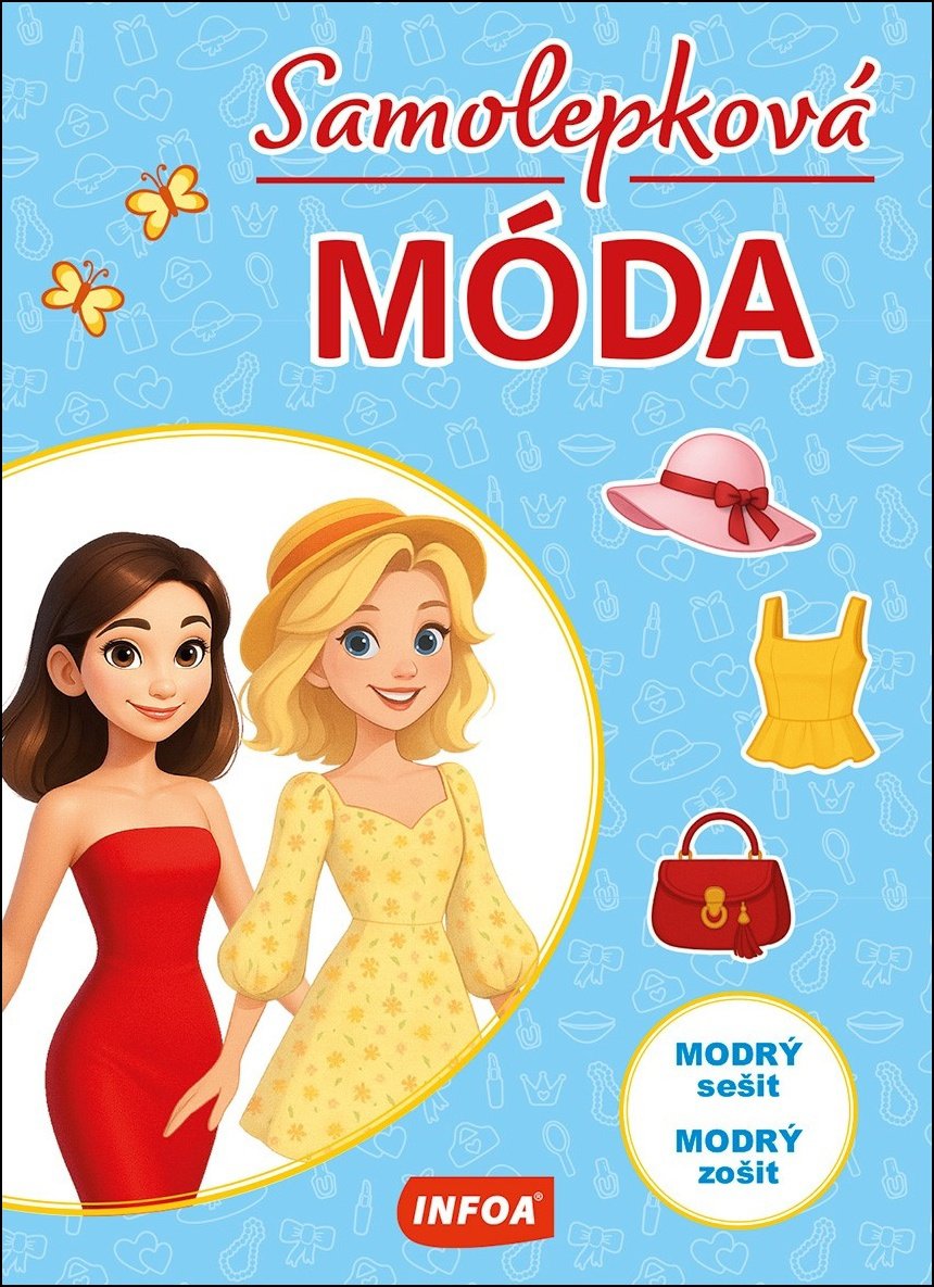 Samolepková móda Modrý sešit: modrý zošit