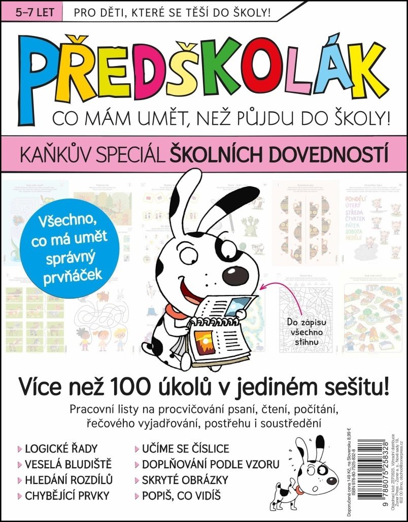 Předškolák Kaňkův speciál školních dovedností