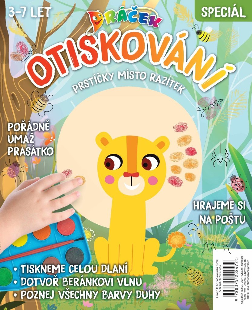 Dráček speciál Otiskování: Prstíčky místo razítek