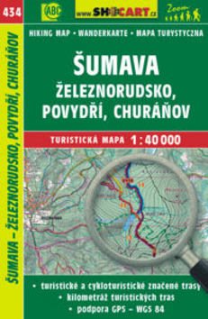 Šumava - Železnorudsko, Povydří, Churáňov 1:40 000: 434