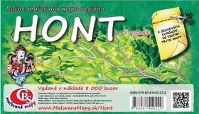 Hont: Ručne maľovaná mapa regiónu