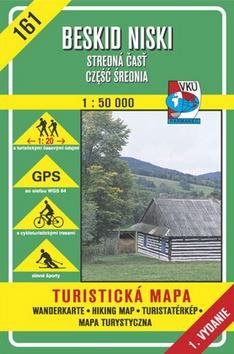 Beskid Niski Stredná časť 1:50 000: 161 Turistická mapa