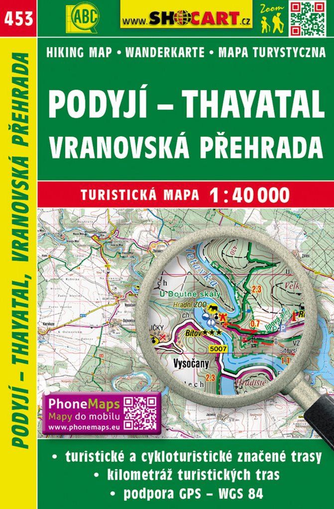Podyjí, Thayatal 1:40 000: SC 453