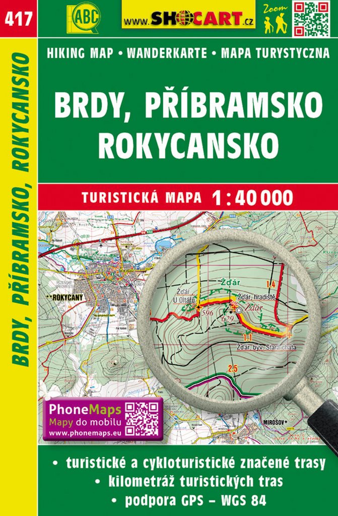 Brdy, Příbramsko 1:40 000: SC 417