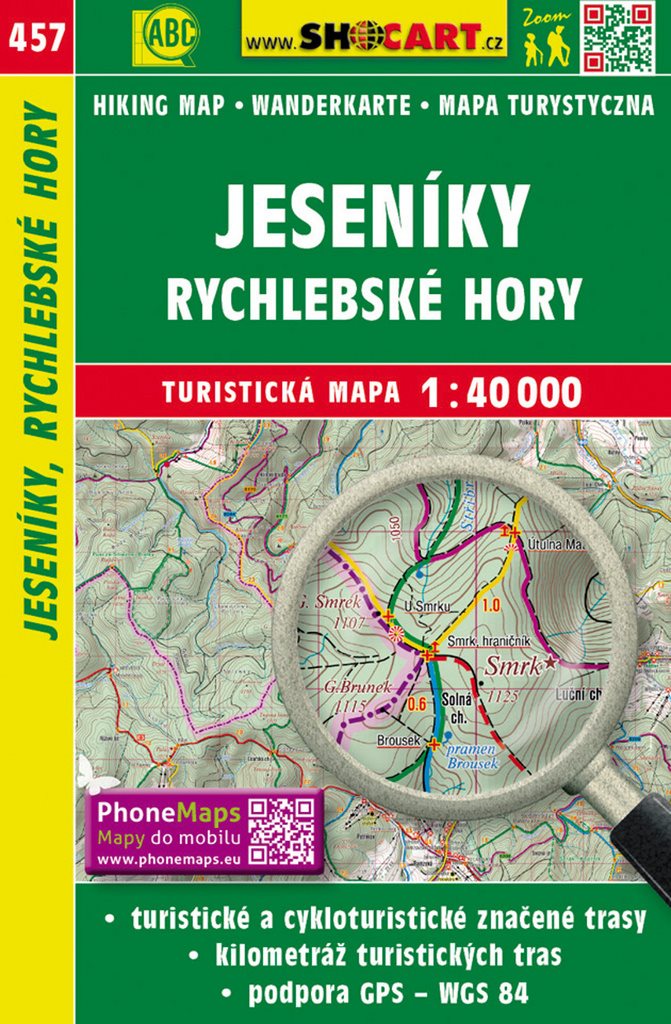 Jeseníky a Rychlebské hory 1:40 000