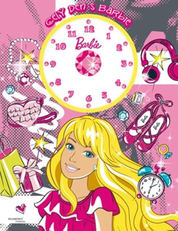 Barbie Celý den s Barbie: kniha s hodinami