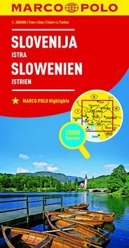 Slovinsko, Istrie 1:800 000: Slovenija Istra Slowenien Istrien