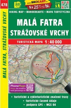 Malá Fatra, Strážovské vrchy 1:40 000: 478