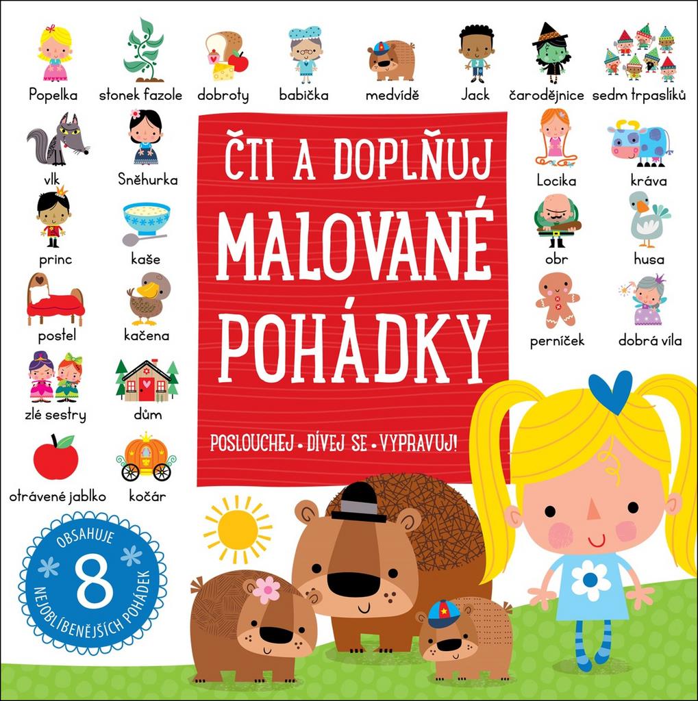 Malované pohádky: Čti a doplňuj