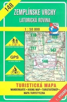 Zemplínské vrchy  Latorická rovina 1 : 50 000: 148 Turistická mapa