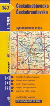Českobudějovicko, Českokrumlovsko 1 :70 000: č. 147, Cyklomapa