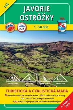 Javorie Ostrôžky 1:50 000: 145 Turistická mapa