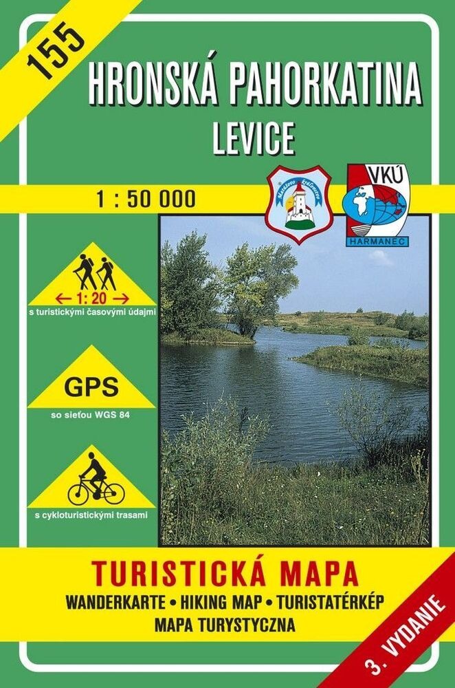 Hronská pahorkatina Levice 1:50 000: 155 Turistická mapa