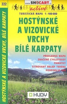 Hostýnské a Vizovické vrchy Bílé Karpaty 1:100 000: 222