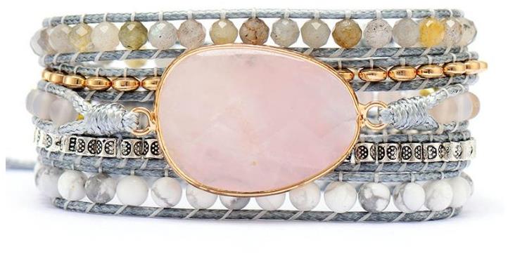 Flor de Cristal Wrap náramek Růženín - Empatie III
