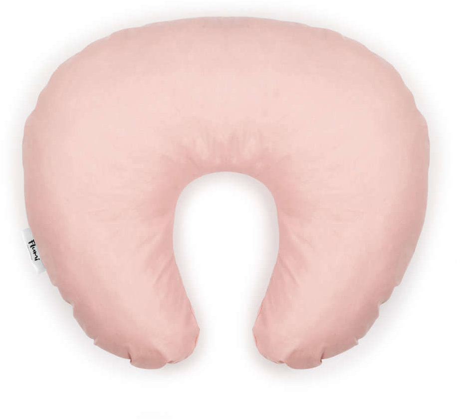 Flumi Kojící polštář ve tvaru rohlíku, růžový