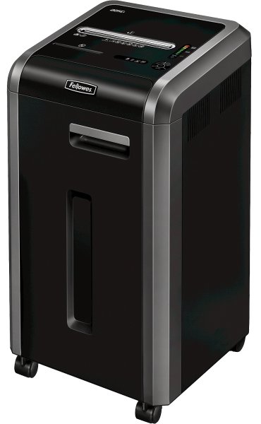 Skartovač Fellowes 325 i s automatickým podáváním a křížovou skartací.