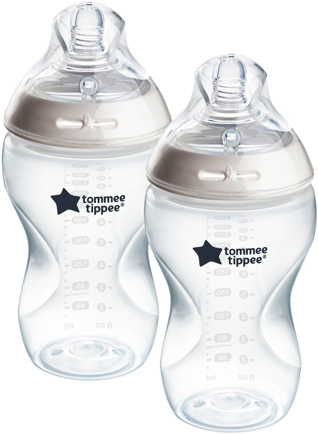 Tommee Tippee Samosterilizační Kojenecká Lahev ANTI-COLIC savička Střední Průtok 340 ml 3m+, 2 ks