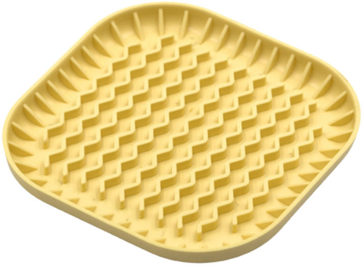 Fiboo Zpomalovací podložka pro malé psy Fiboowl, yellow