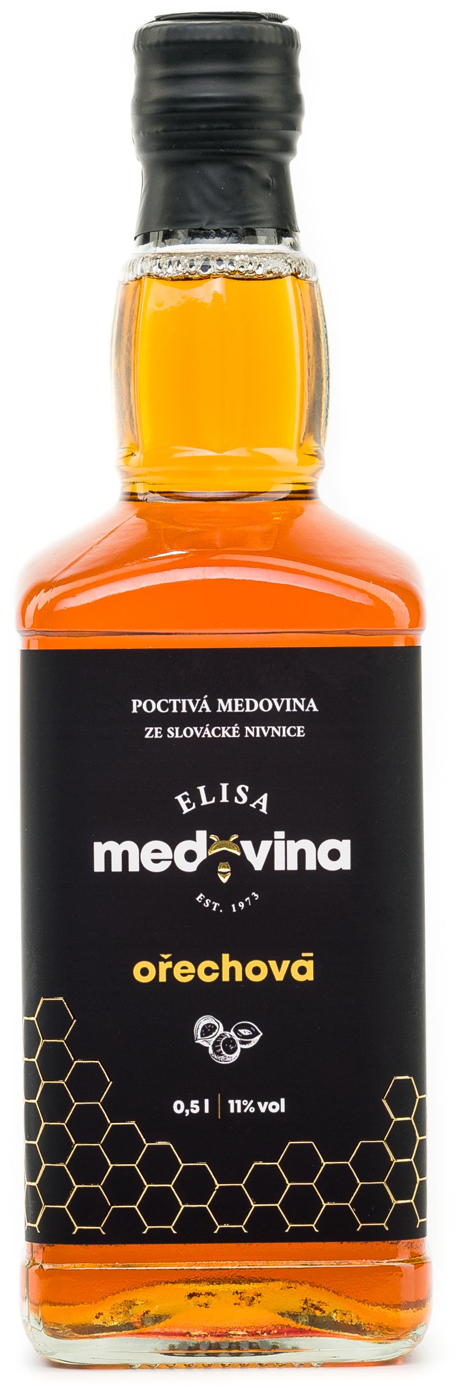 Elisa Ořechová medovina 0,5 l 11 %