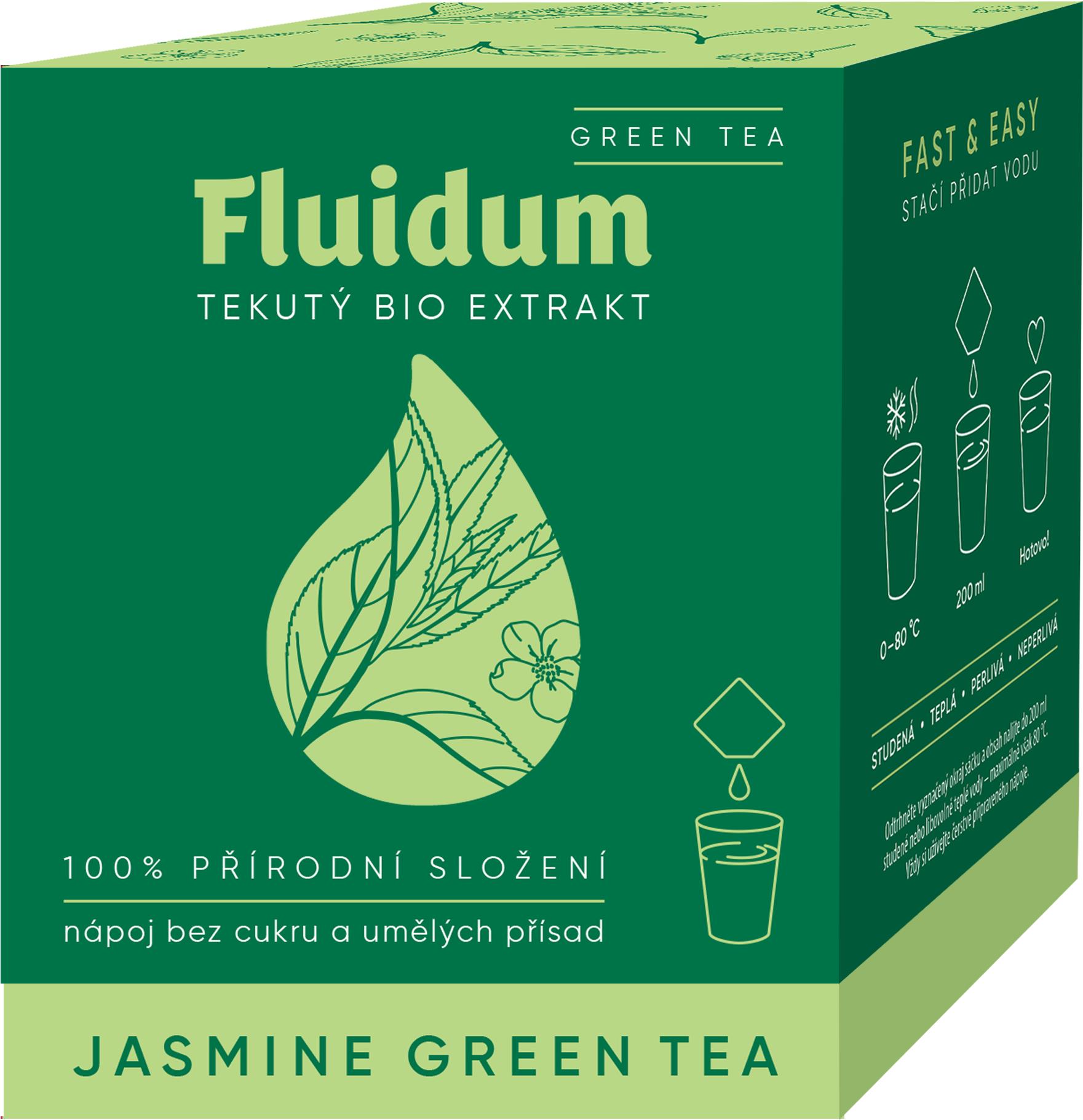 Fluidum Jasmine Green Tea Bio 10 × 10 ml