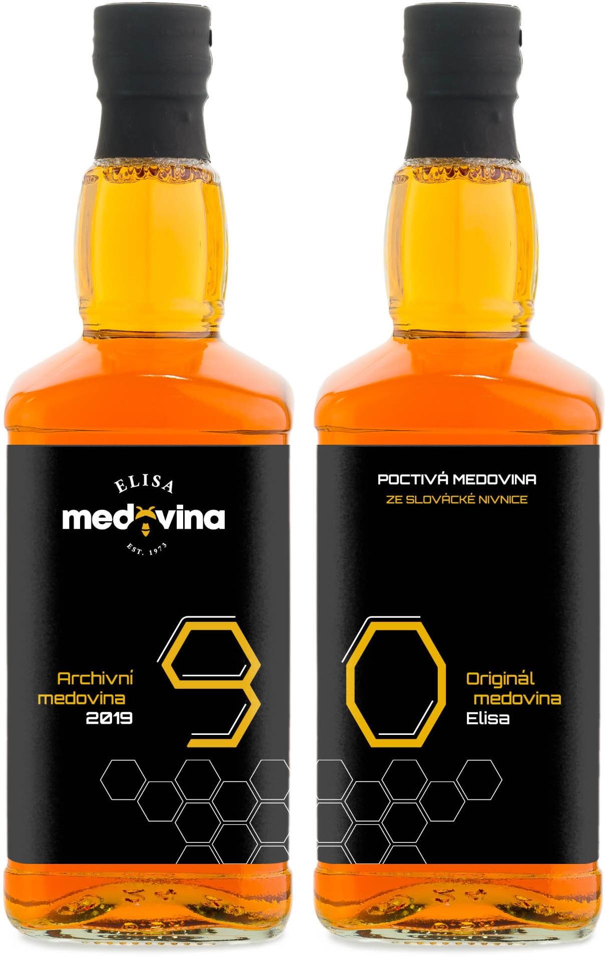 Medovina Elisa - dárek k 90. narozeninám 2 × 0,5 l 11 %