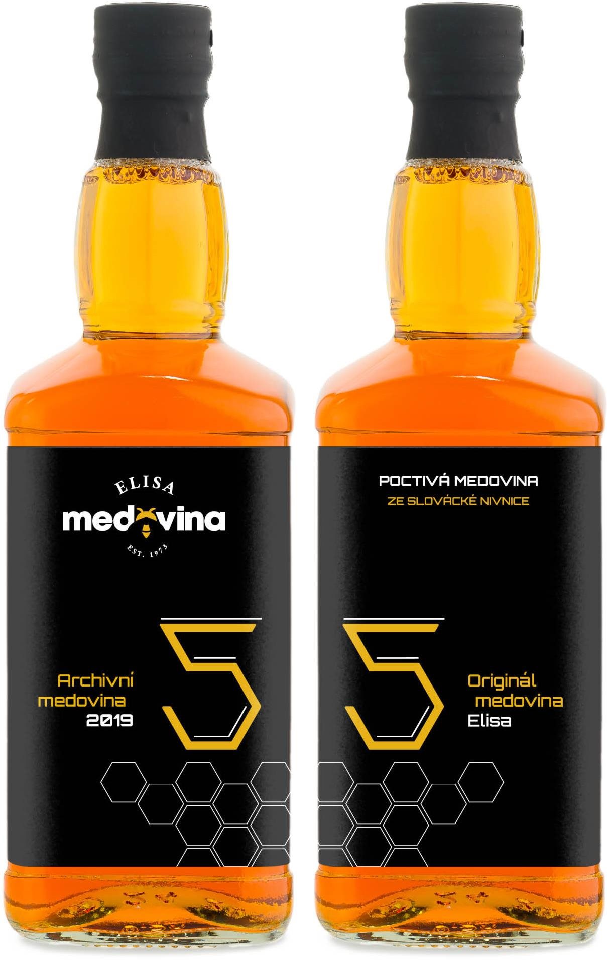 Medovina Elisa - dárek k 55. narozeninám 2 × 0,5 l 11 %