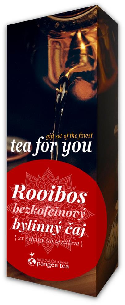 Pangea Tea Dárková kolekce Tea for You Rooibos 2 × 50 g, sítko
