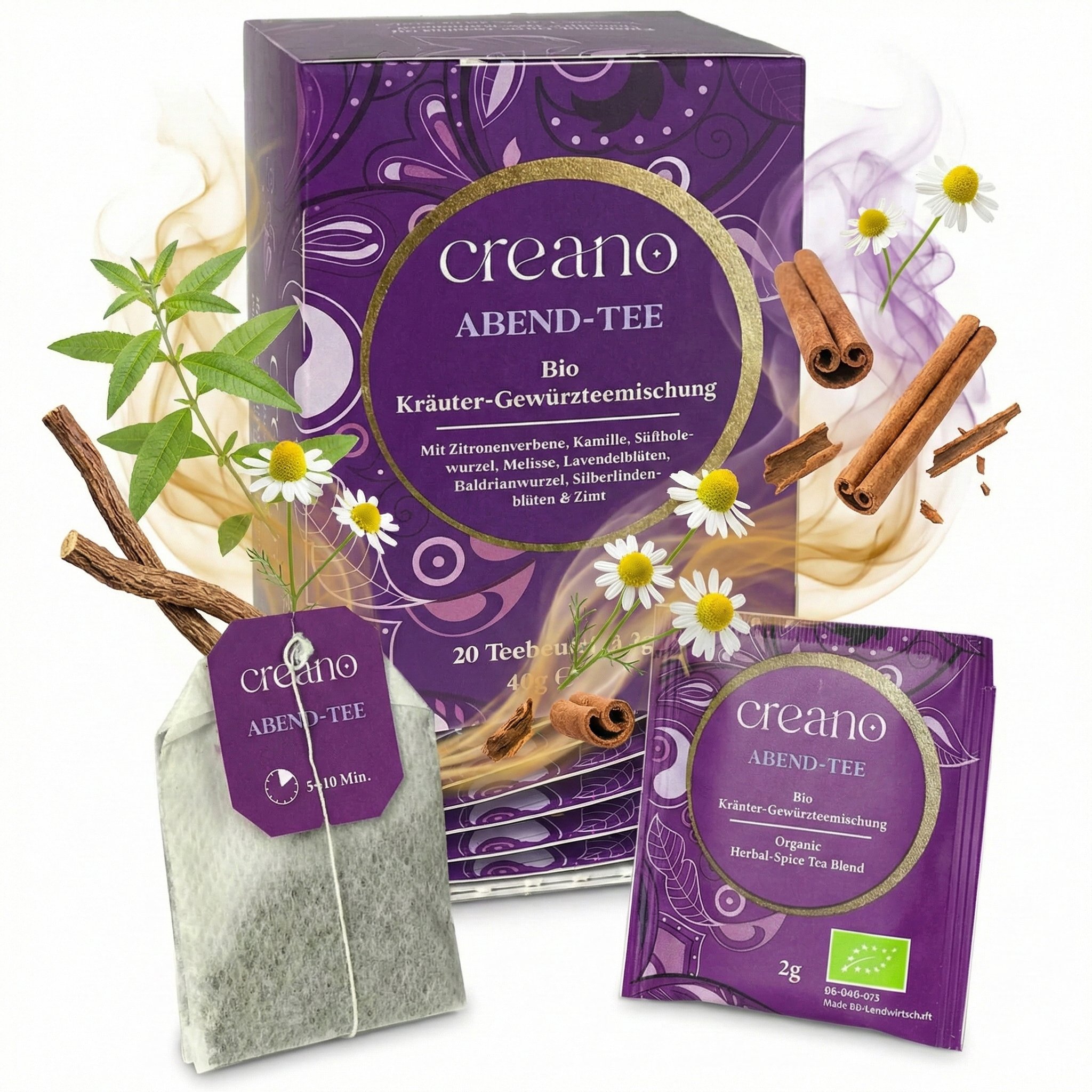 Creano Bio Evening Tea – Čaj na dobrou noc, 20 sáčků
