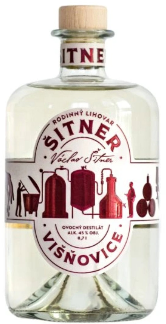 Šitner višňovice 0,7, 45 % vol.