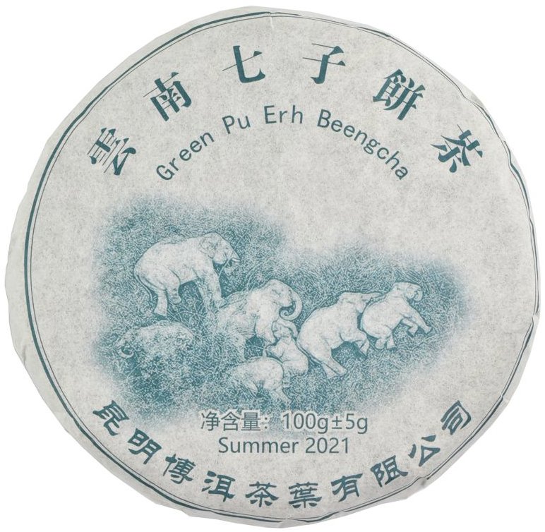 ORIENTAL Zelený čaj Pu Erh China Yunnan Beng Cha 2021 cake - 100 g