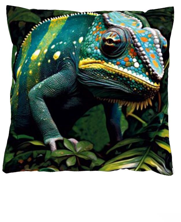 4sleep Povlak na polštář 40 × 40 na zip velur - Chameleon