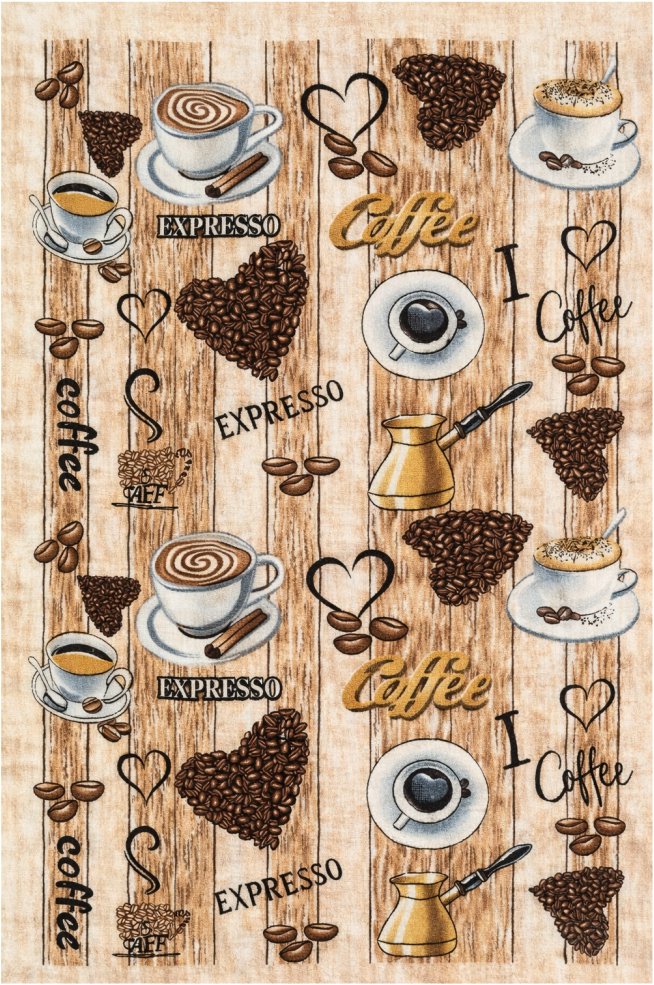 4sleep 40 × 60 cm, Coffee hnědá zrnka kávy srdce