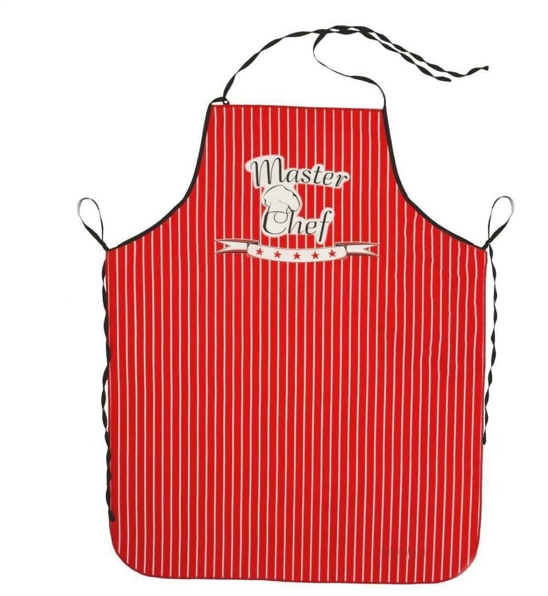 Forbyt Kuchyňská zástěra Master Chef červená 62 × 82 cm