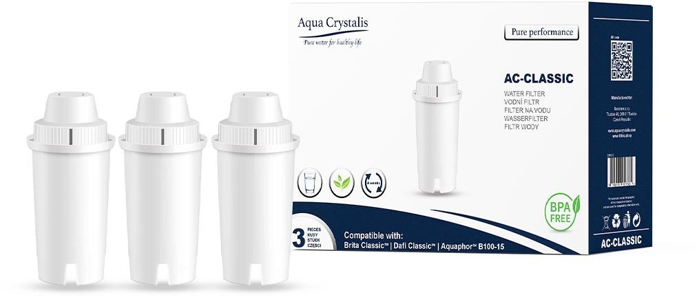 Aqua Crystlalis filtrační patrona AC-CLASSIC (náhrada za Brita Classic) - 3 kusy