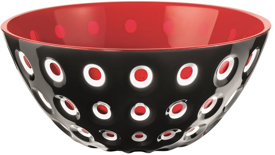 Fratelli Guzzini Mísa 20 cm LE MURRINE, černá, bílá, červená