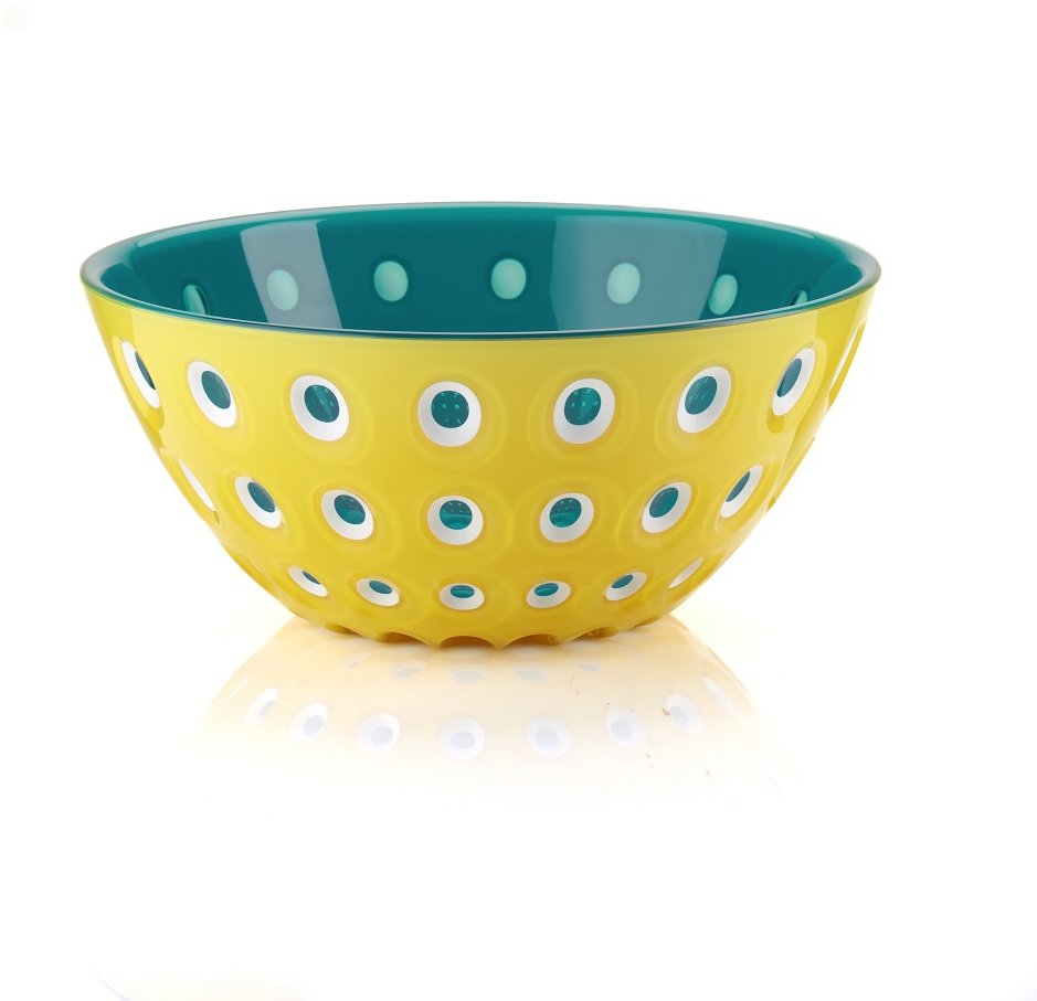 Fratelli Guzzini Mísa 20 cm LE MURRINE, žlutá, bílá, tyrkysová