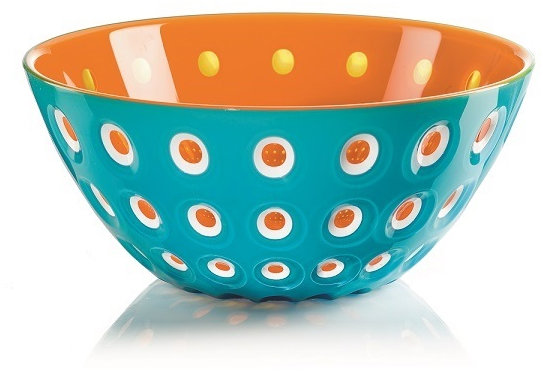 Fratelli Guzzini Mísa 25 cm LE MURRINE, modrá, oranžová